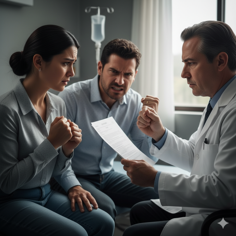 En el hospital, mi esposo me abofeteó por ser infértil — pero el doctor reveló la verdad…