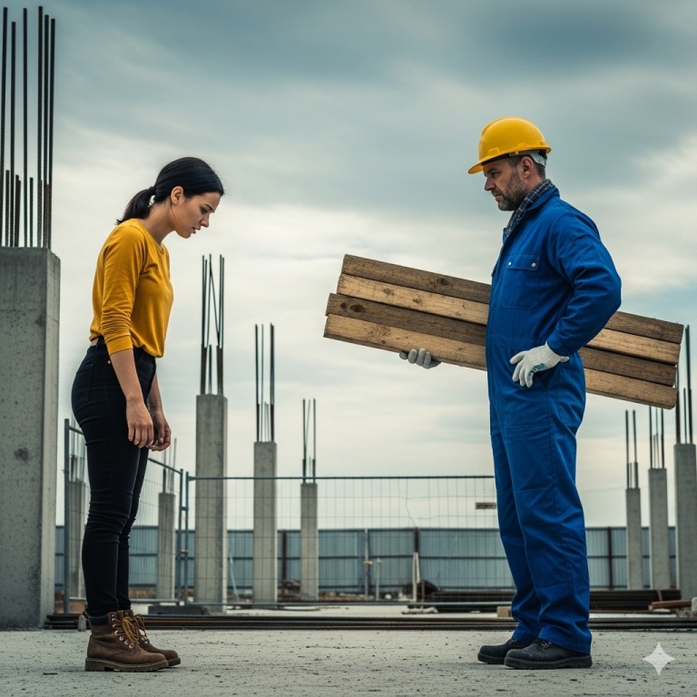 Me echó de casa, acepté casarme con un obrero de construcción… y tres meses después descubrí la verdad.