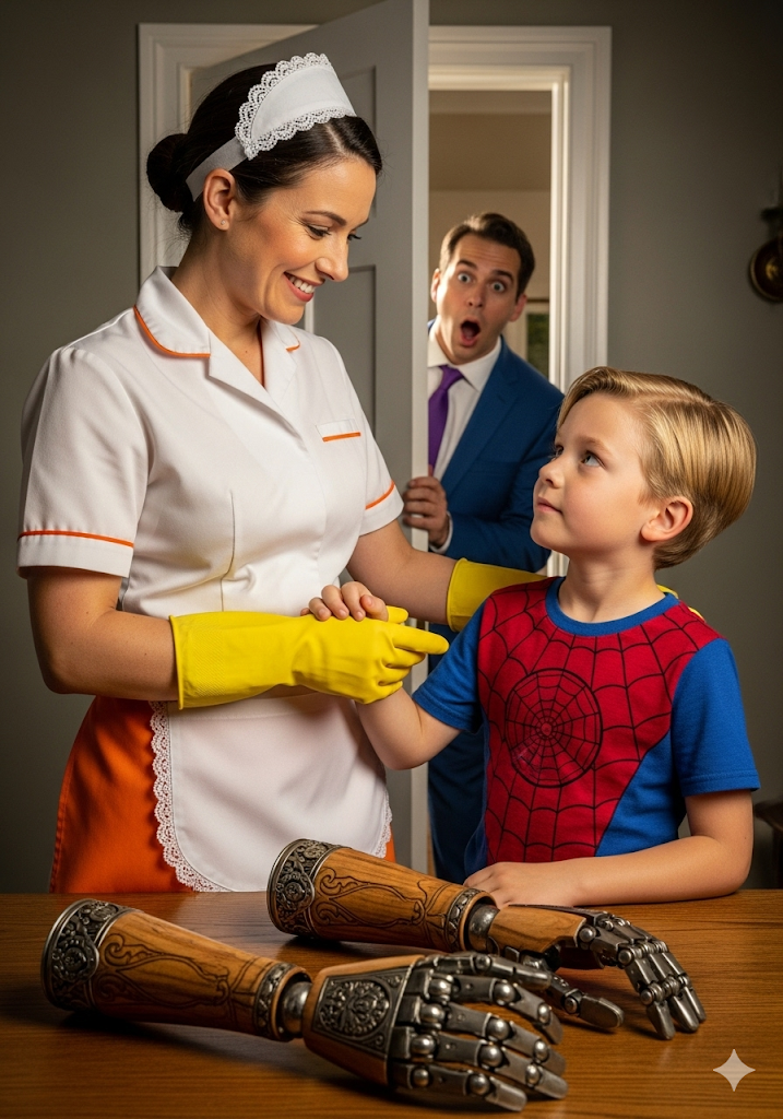 La Contrató para Limpiar, pero Ella le Devolvió la Alegría a su Hijo sin Brazos…