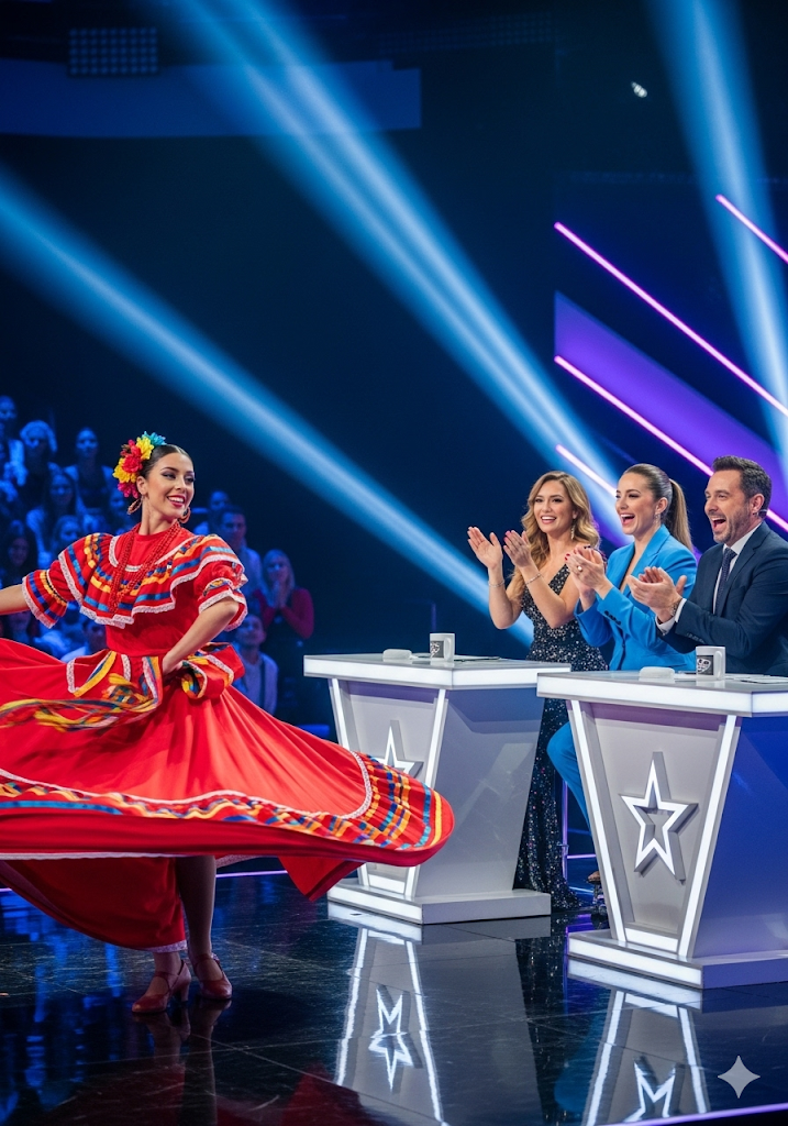 Un jurado cruel obligó a una joven mexicana a bailar para burlarse… pero hizo temblar el escenario…