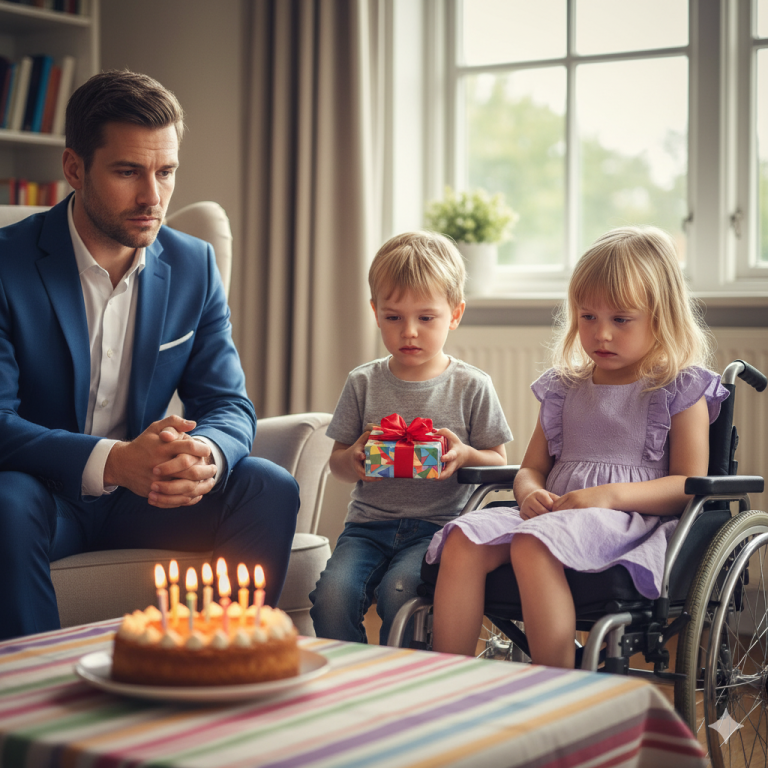 Nadie fue a la fiesta de la hija paralizada del CEO hasta que un niño pobre dijo: “¿Puedo ir contigo