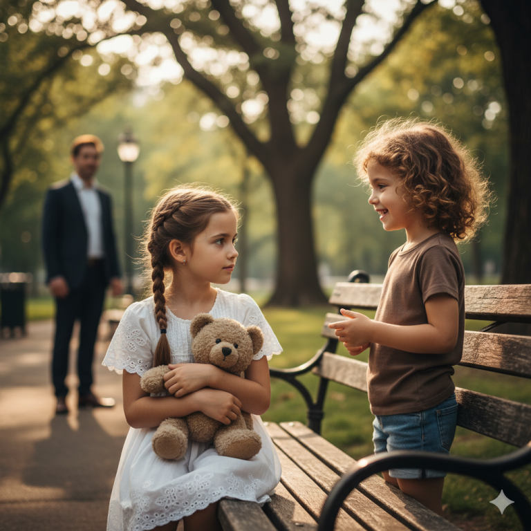 MILLONARIO VIUDO LLEVA A SU HIJA MUDA AL PARQUE… HASTA QUE UNA NIÑA DE LA CALLE HACE UN MILAGRO…