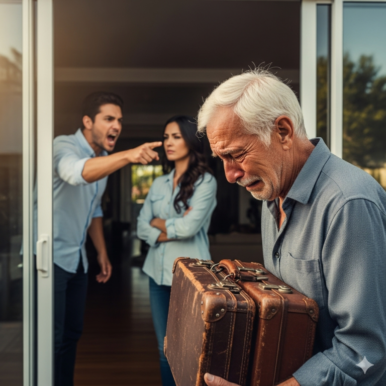 Después de transferir el título de la casa a su hijo, el padre fue inmediatamente expulsado — sin que él supiera que llevaba consigo 10 mil millones…