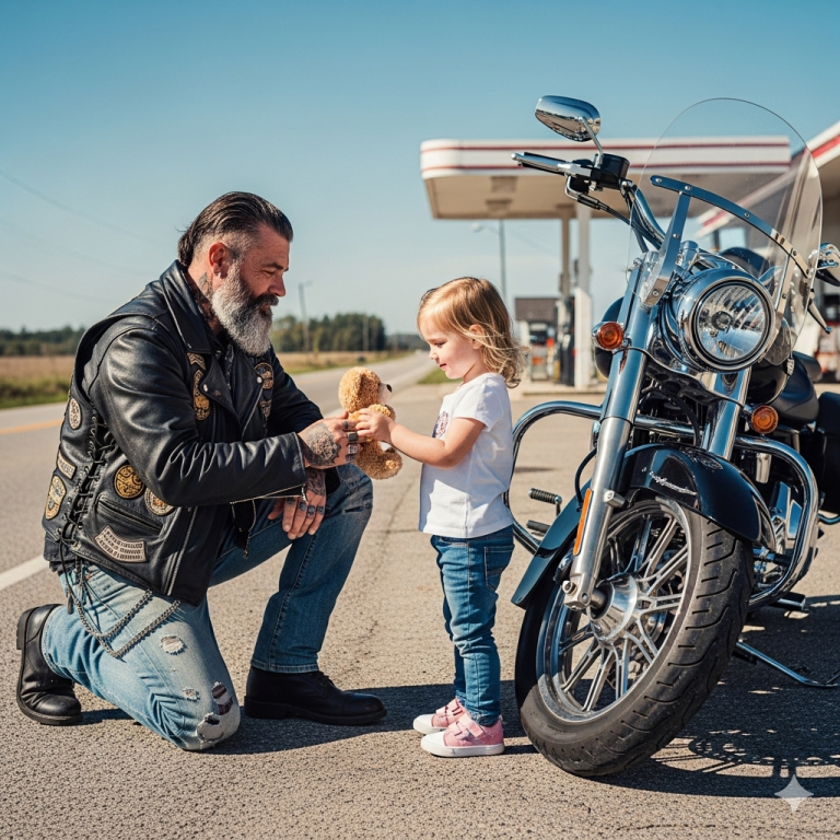 Una niña tiró de mi chaleco en la gasolinera y me preguntó si podía ser su papá.