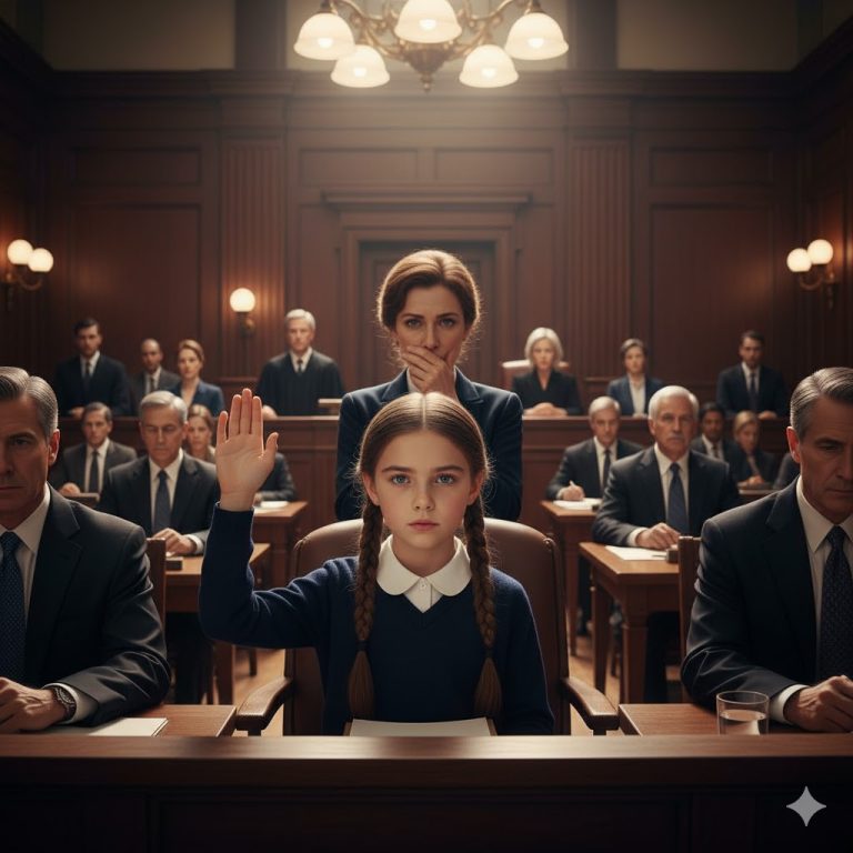 Una niña de 8 años se presentó como abogada de su madre en pleno tribunal.