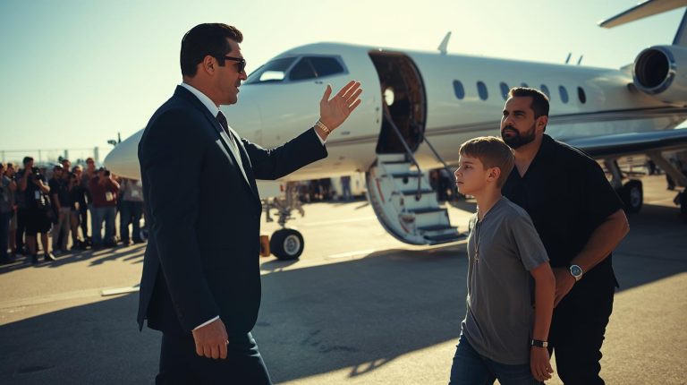 Un multimillonario estaba a punto de abordar su avión privado cuando un niño sin hogar le gritó: ‘¡No subas! ¡Va a explotar!’ — y la verdad detrás de ese grito dejó al mundo sin aliento.