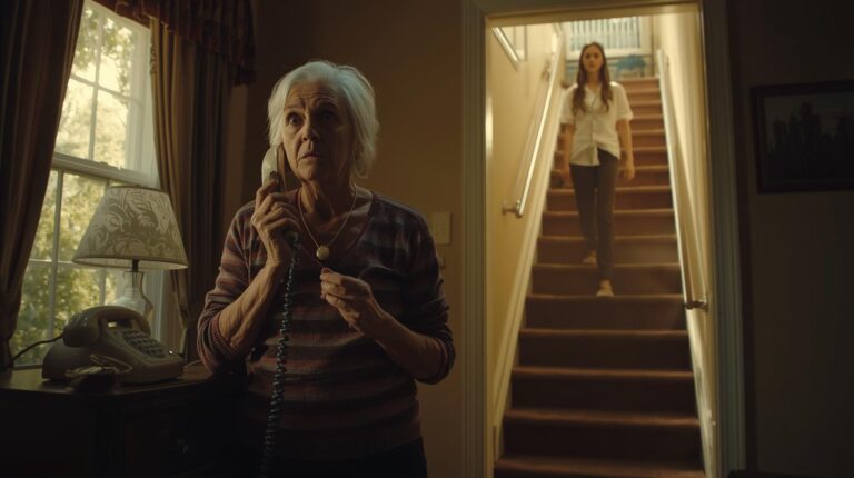 Escuché a mi nuera bañándose arriba… justo cuando mi hijo juró verla en primera clase rumbo a Francia