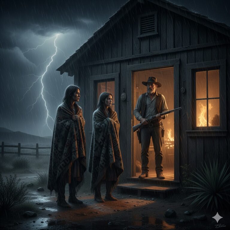 Dos hermanas pidieron refugio en la tormenta… y su compasión redimió al hombre que quiso poseerlas