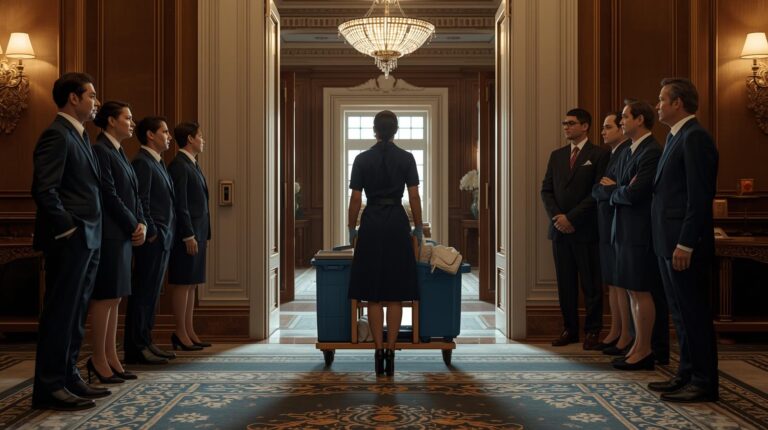 Se rió de la mujer de limpieza… pero una sola frase la hizo millonaria y lo dejó sin palabras.