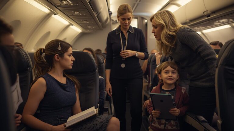 Le ordenó a una pasajera que se moviera por su hijo — pero cuando el piloto salió de la cabina, todos comprendieron quién debía pedir perdón