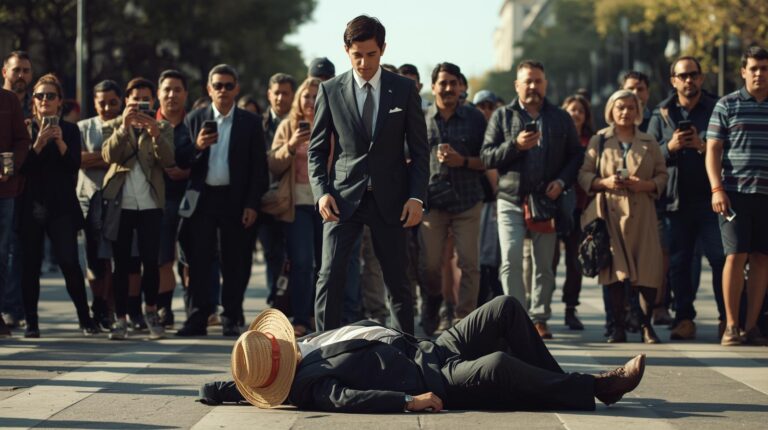 Golpeó a un anciano en plena calle — sin saber que golpeaba su propio destino.