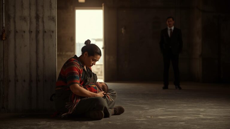 Fue sorprendida amamantando a su bebé en el sótano — pero cuando el director se quitó el disfraz, nadie pudo contener las lágrimas