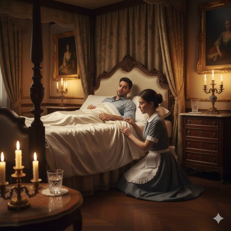 El millonario fingió dormir para atrapar a su empleada… pero lo que vio al abrir los ojos lo hizo llorar en silencio.