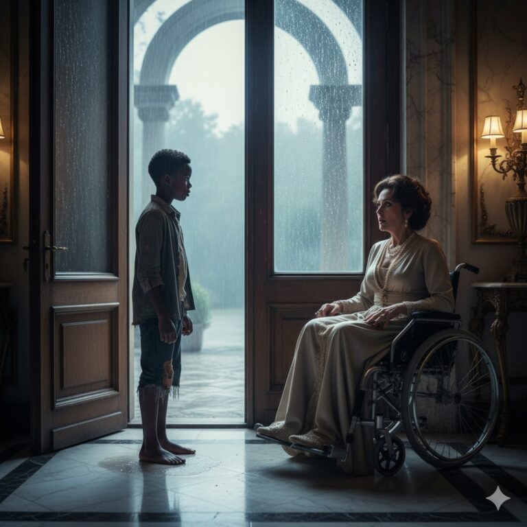 La millonaria se burló del niño que decía poder curarla… pero tres días después, fue ella quien buscó su puerta bajo la lluvia.