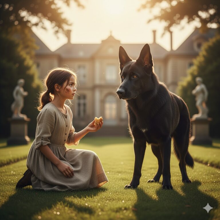 [El desafío del millonario] Una niña sin hogar logra lo imposible… y el perro hace algo que nadie esperaba