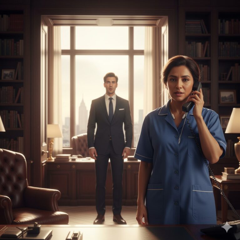 [El secreto de la mujer invisible] Una empleada doméstica respondió una llamada en árabe… y el millonario entendió que nunca debió subestimarla.