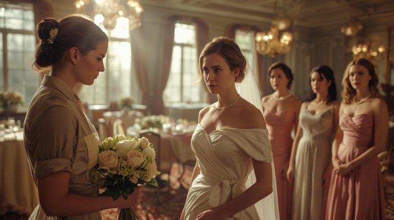 La novia humilló a la florista frente a todos — sin saber que ella era la hija del dueño del hotel — y al final, fue la boda la que terminó marchitándose