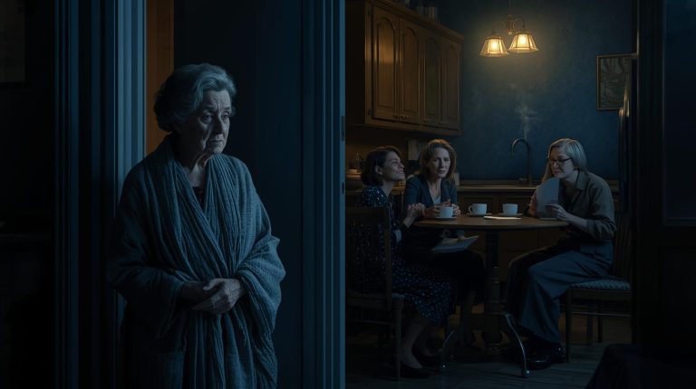 Se levantó de madrugada para ir al baño… y escuchó a sus tres nueras planeando algo terrible — al amanecer escapó de casa, sin imaginar que la verdadera traición aún la estaba esperando