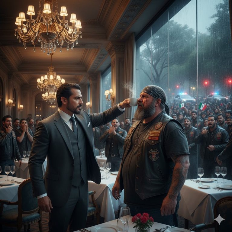 Arrojó café al rostro de un motociclista… pero minutos después suplicaba perdón, mientras cientos de motores rugían por el honor.