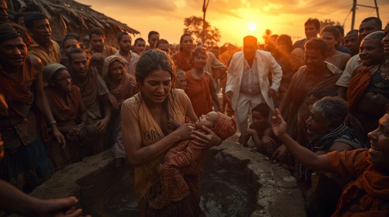 El bebé del multimillonario cayó al pozo… y solo una niña pobre tuvo el valor de saltar. Lo que ocurrió después, nadie lo olvidó