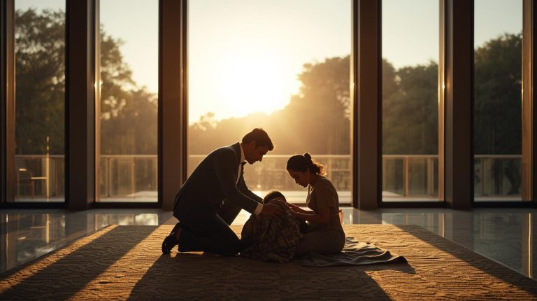 Millonario descubre a su empleada durmiendo en el suelo con su bebé — lo que hace después deja a todos sin palabras — esa noche, su corazón volvió a latir.