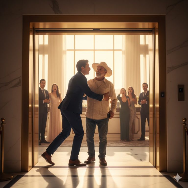 Un campesino entra en un hotel de lujo, despreciado – hasta que saca su teléfono y todos se arrepienten…