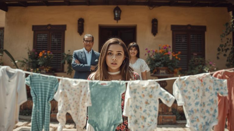 Sorpresa al visitar la casa de mi esposo: pañales y ropa de bebé por todo el patio — la verdad sobre su ‘viaje de negocios’ me rompió el corazón