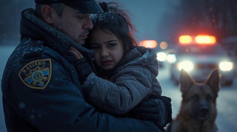 Su padrastro la golpeaba mientras su madre sonreía… hasta que un pastor alemán escuchó su llanto