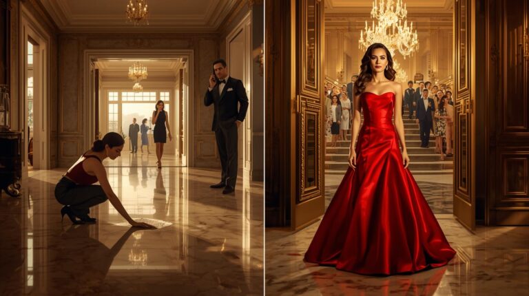 La invitó solo para humillarla en público… pero jamás imaginó que la limpiadora llegaría como una reina y le daría una lección para toda la vida