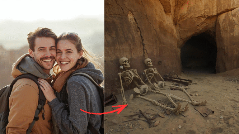 Dos turistas desaparecieron en el desierto — ocho años después los hallaron sentados, abrazados — y nadie pudo explicar cómo la mina estaba sellada desde dentro.