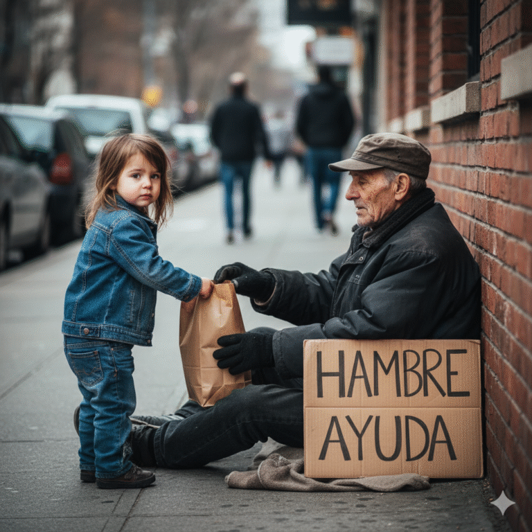 Un cajero nota que un niño viene solo cada semana a comprar lo mismo: pan, leche, huevos. Siempre cuenta monedas justas. Un día el cajero lo sigue…