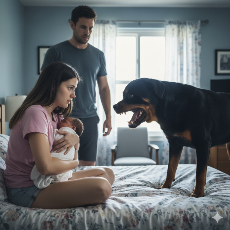 Todas las noches, el perro negro de la casa le gruñía al recién nacido, lo que hacía que el padre sospechara. Inmediatamente llamó a la policía, y a partir de entonces, descubrieron la horrible verdad debajo de la cama.