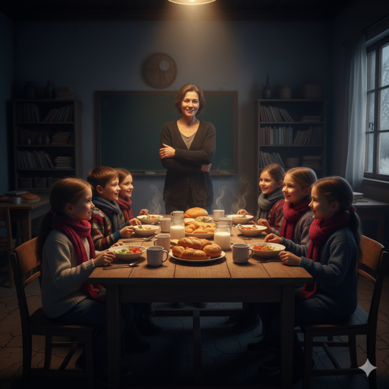 “El desayuno de la maestra Luz”