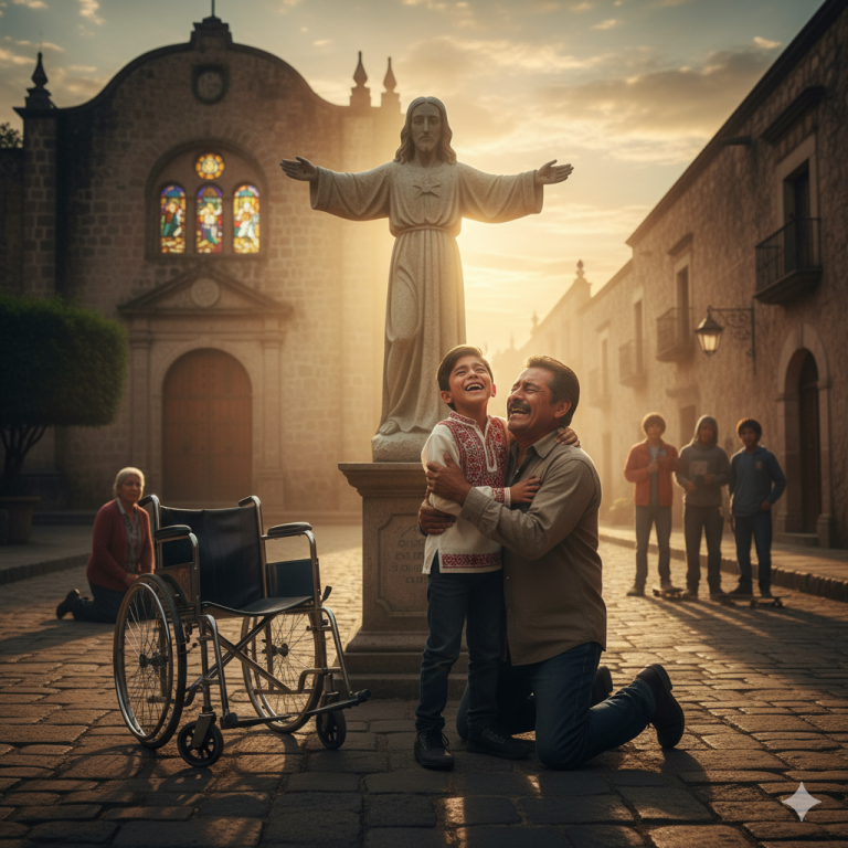 🌟 “Un niño en silla de ruedas ora frente a Jesús y lo que pasó después dejó a toda la iglesia sin palabras” ✨