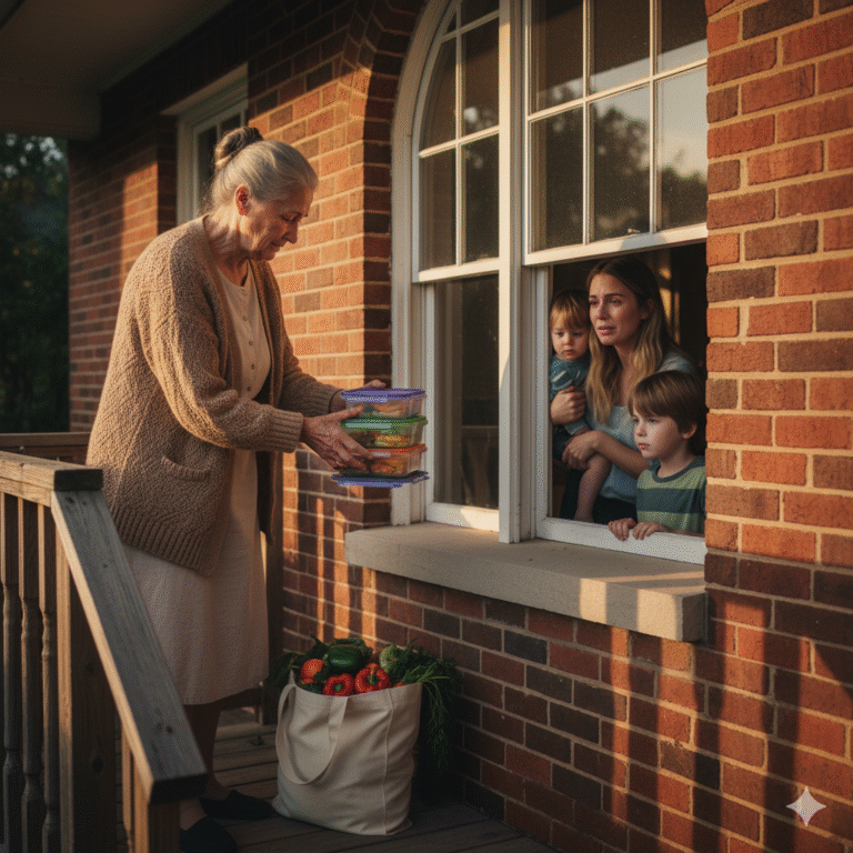 Pensé que la vecina era metida. Hasta que supe que me dejaba comida porque notó que no cenábamos.
