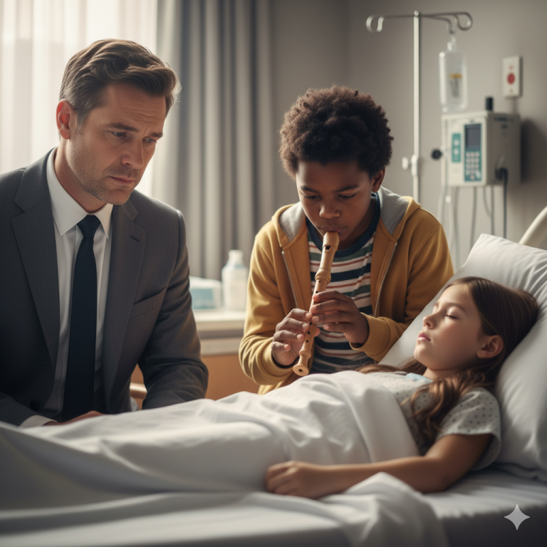 “Mi Música Va a Despertar a Tu Hija” — El Padre Millonario Se Rió… Hasta Que Escuchó La Primera Nota