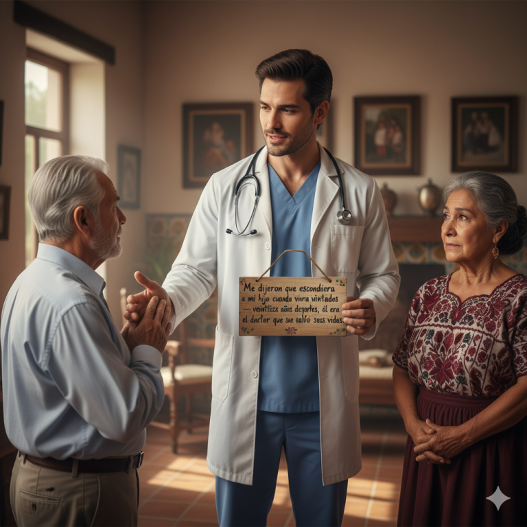 “Me dijeron que escondiera a mi hijo cuando vinieran invitados — veintidós años después, él era el doctor que salvó sus vidas.”