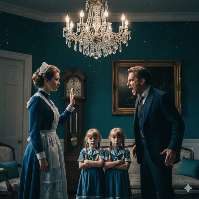 ¡No Toquen A Mis Hijas! — Gritó El Millonario, Pero La Nueva Empleada De Limpieza Se Volvió Y Dijo..