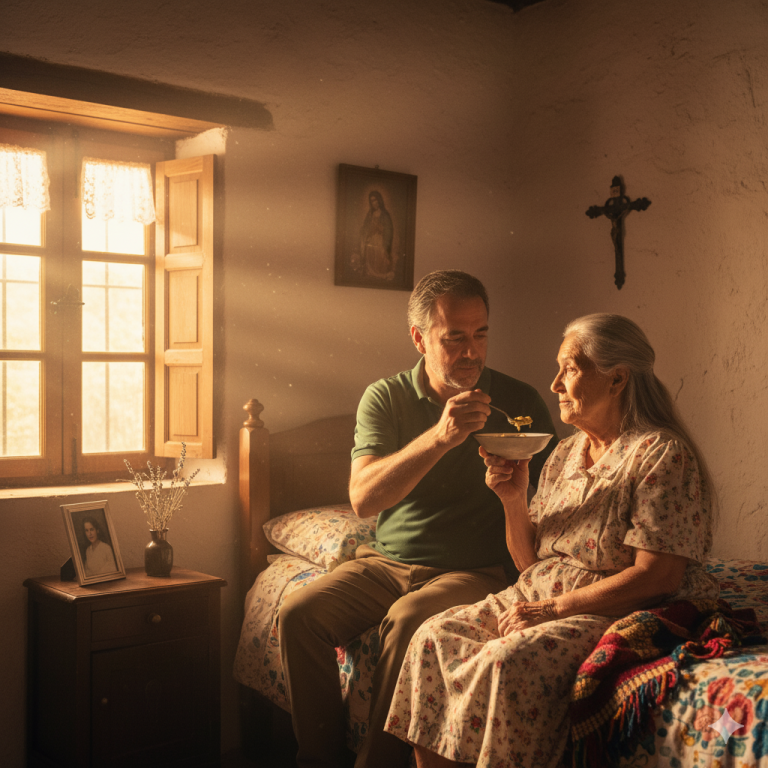 He estado cuidando a mi esposo paralizado durante cinco años, a veces olvidaba algo, así que corría a casa a recogerlo. Tan pronto como abrí la puerta, inmediatamente vi … Esa escena me hizo parar.