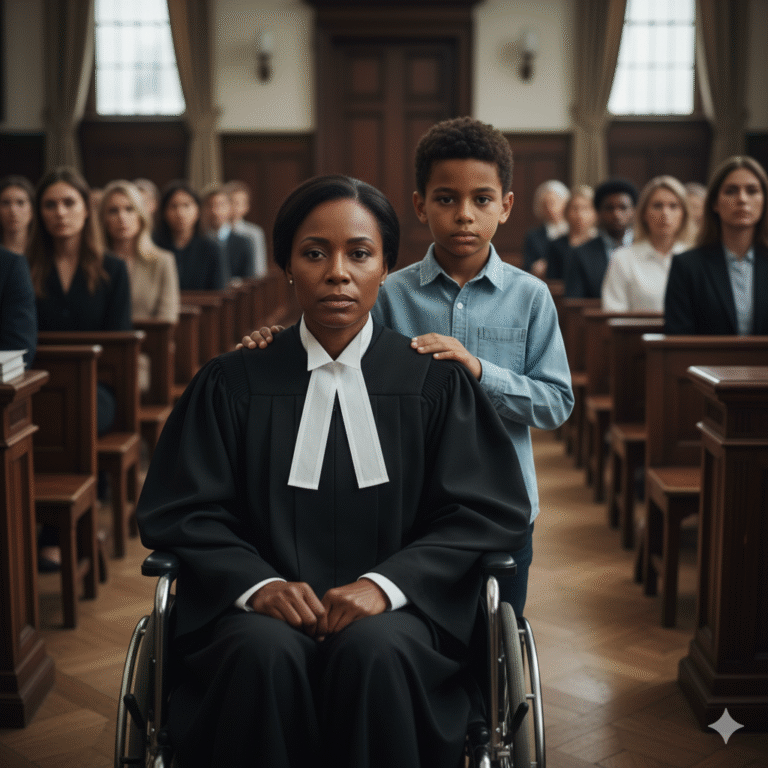 Fui discriminada toda mi vida por estar en silla de ruedas… pero hoy soy la abogada que defiende a los que sufren lo mismo que yo.”