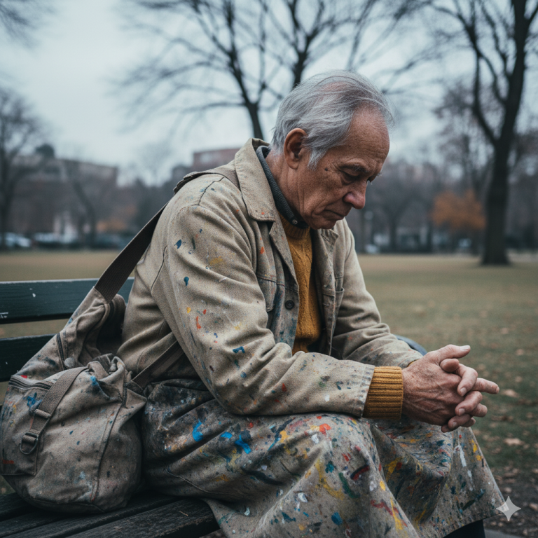 El hijo echó a su padre de casa por insistencia de su esposa… pero un encuentro inesperado en el parque lo cambió todo…