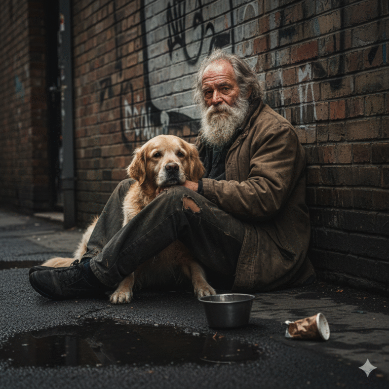 Fui a adoptar un perro. Terminé adoptando a su dueño, un anciano que vivía en la calle.
