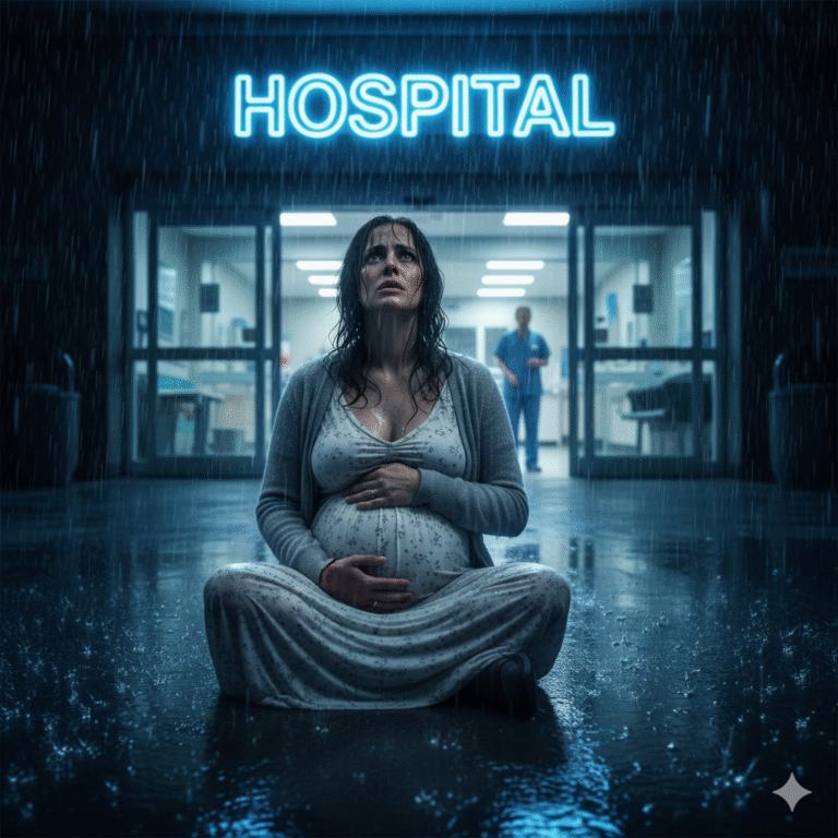 La mujer embarazada que dormía en la puerta del hospital… porque su hija estaba internada y no tenía plata para el colectivo.