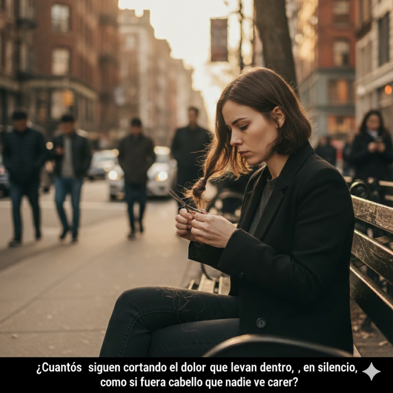 ¿Cuántos siguen cortando el dolor que llevan dentro, en silencio, como si fuera cabello que nadie ve caer?