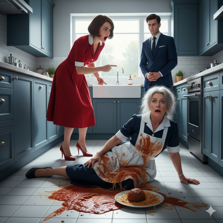 El piso de mármol de la cocina estaba helado, duro, implacable. Y ahí, en ese suelo gélido, se encontraba sentada doña Rosario, una mujer de 72 años. Su cuerpo frágil estaba encogido, las manos temblorosas descansaban sobre el regazo. Frente a ella, un plato hondo con restos fríos.