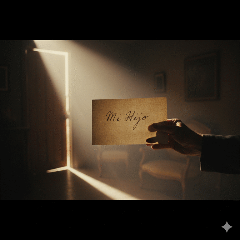 “Cuando abrí la puerta de la casa de mi padre, lo primero que encontré fue un sobre con mi nombre escrito con su letra temblorosa. Nunca pensé que sus últimas palabras llegarían en papel, y no en voz.”