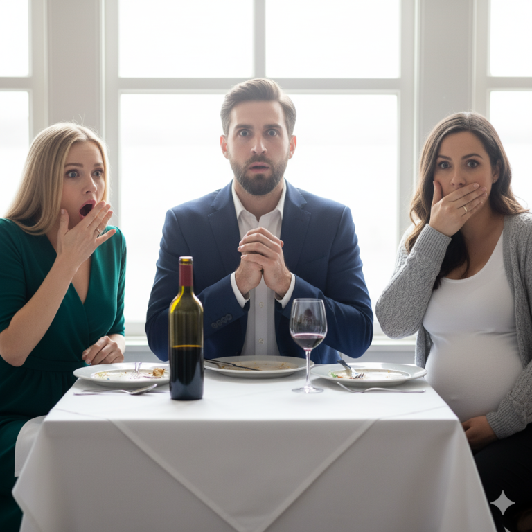 Durante la cena, mi hermana dijo que estaba embarazada y que el padre era mi esposo. ¡Pero entonces revelé un secreto…