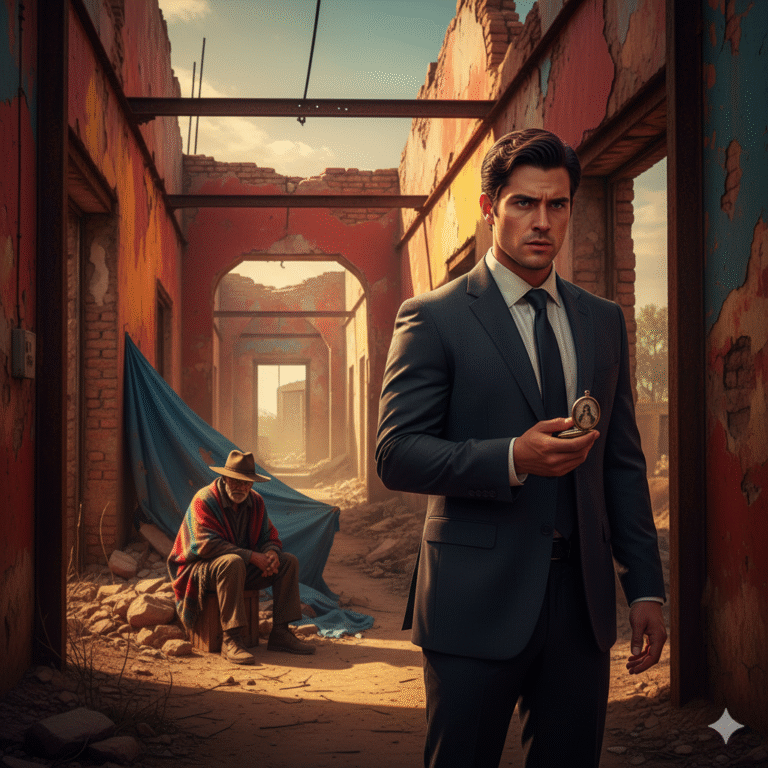 Un millonario famoso buscando a un vagabundo olvidado.