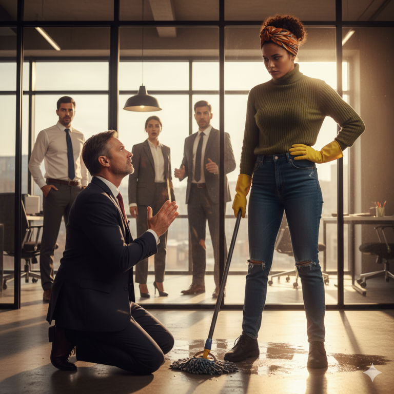 Ella no había hablado durante tres años, hasta que él se arrodilló ante ella.