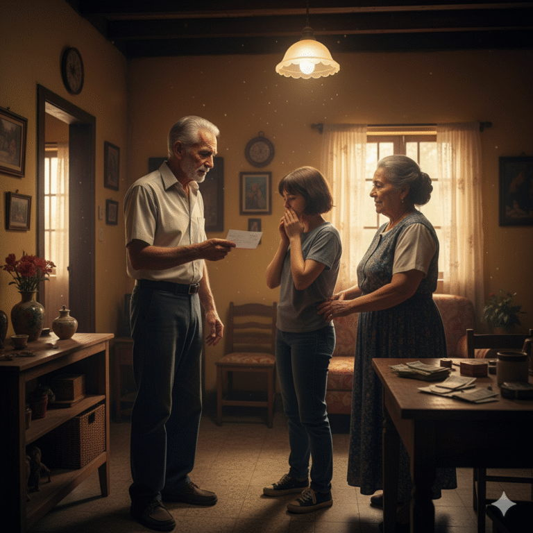 —“Abuelo, ¿por qué quieren regalar todo ese dinero a una desconocida?”